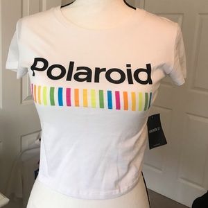 forever 21 polaroid crop top
